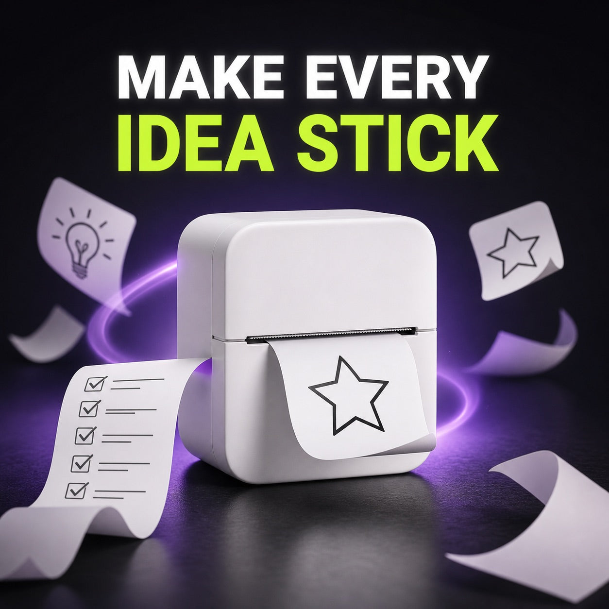 Mini Inkless Sticker Printer – Print Ideas Anywhere