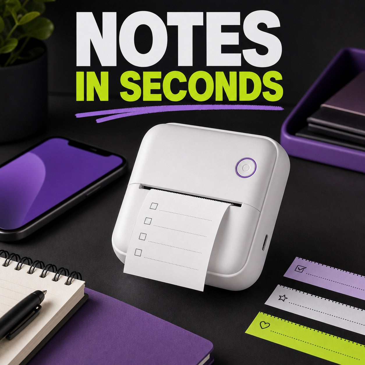 Mini Inkless Sticker Printer – Print Ideas Anywhere
