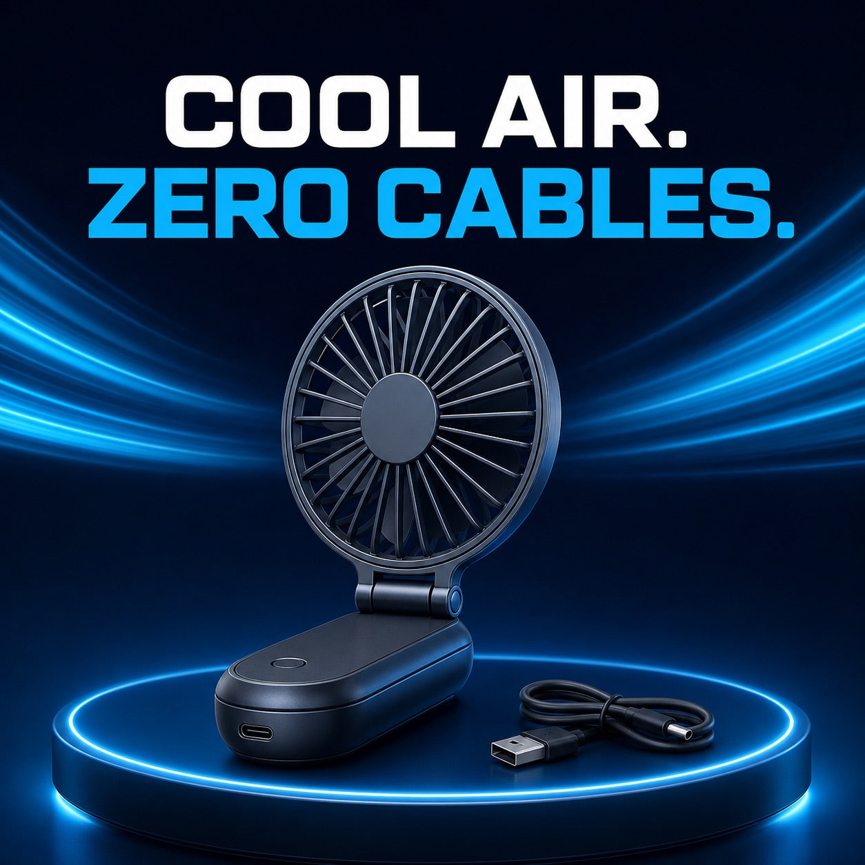 Rechargeable Handheld Fan – Pocket-Size Heatwave Hero