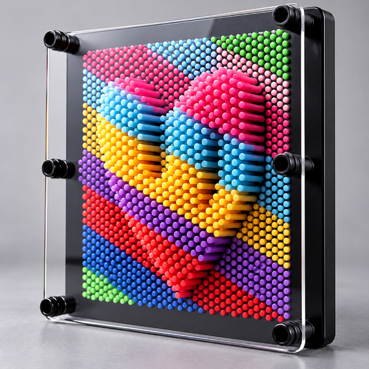 Colourful 3D Pin Art Impression Board