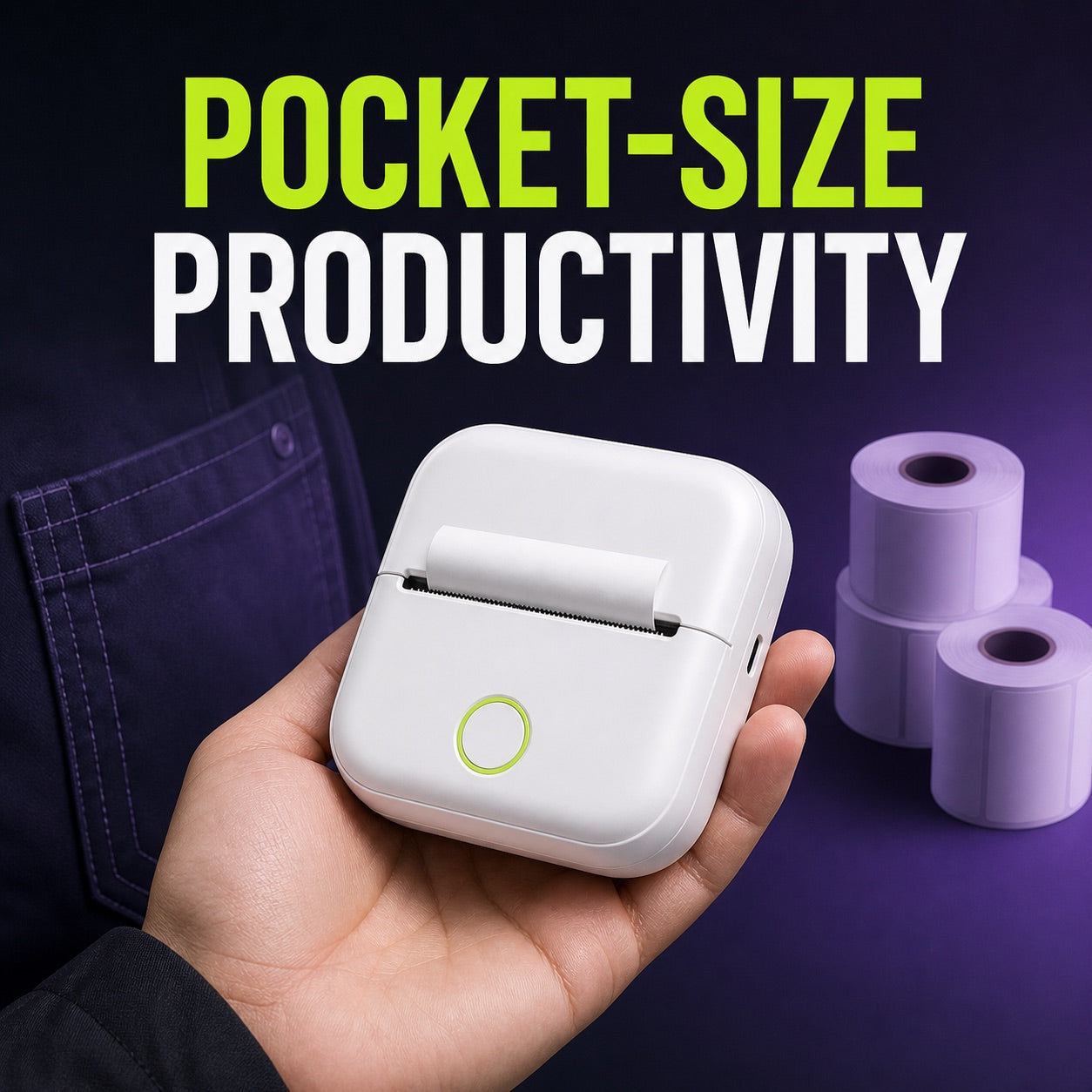 Mini Inkless Sticker Printer – Print Ideas Anywhere