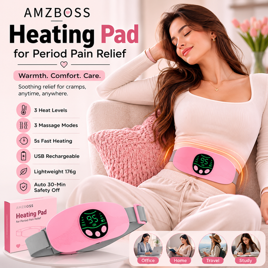 AMZBOSS heating pad for period pain in Misty Rose