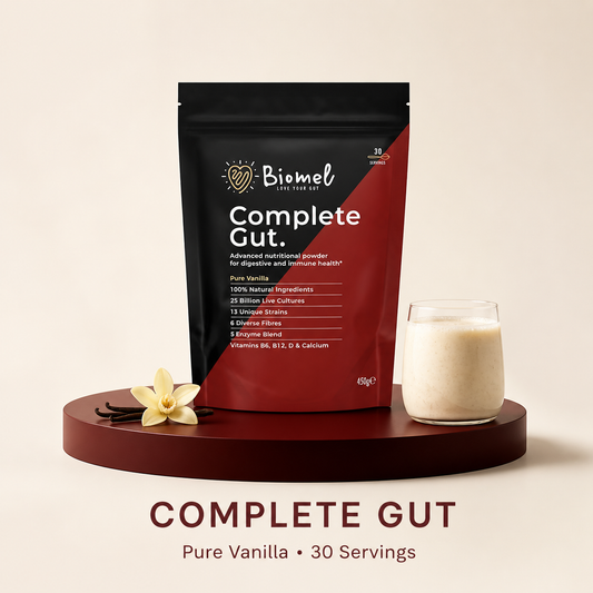 Biomel Complete Gut Pure Vanilla Powder – Vegan & Gluten Free, 450g