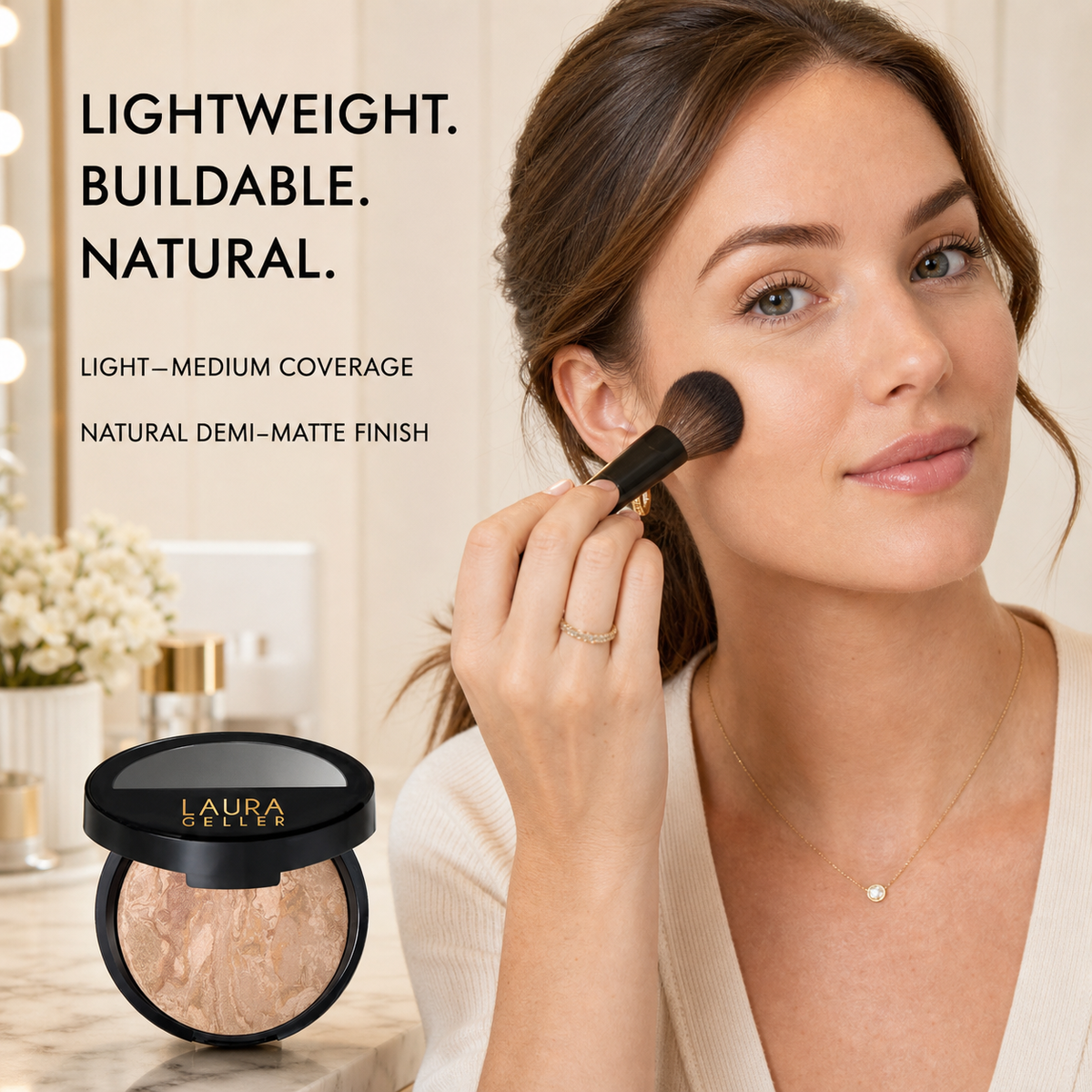 Laura Geller Baked Balance-n-Brighten Colour Correcting Foundation – Fair, 9g